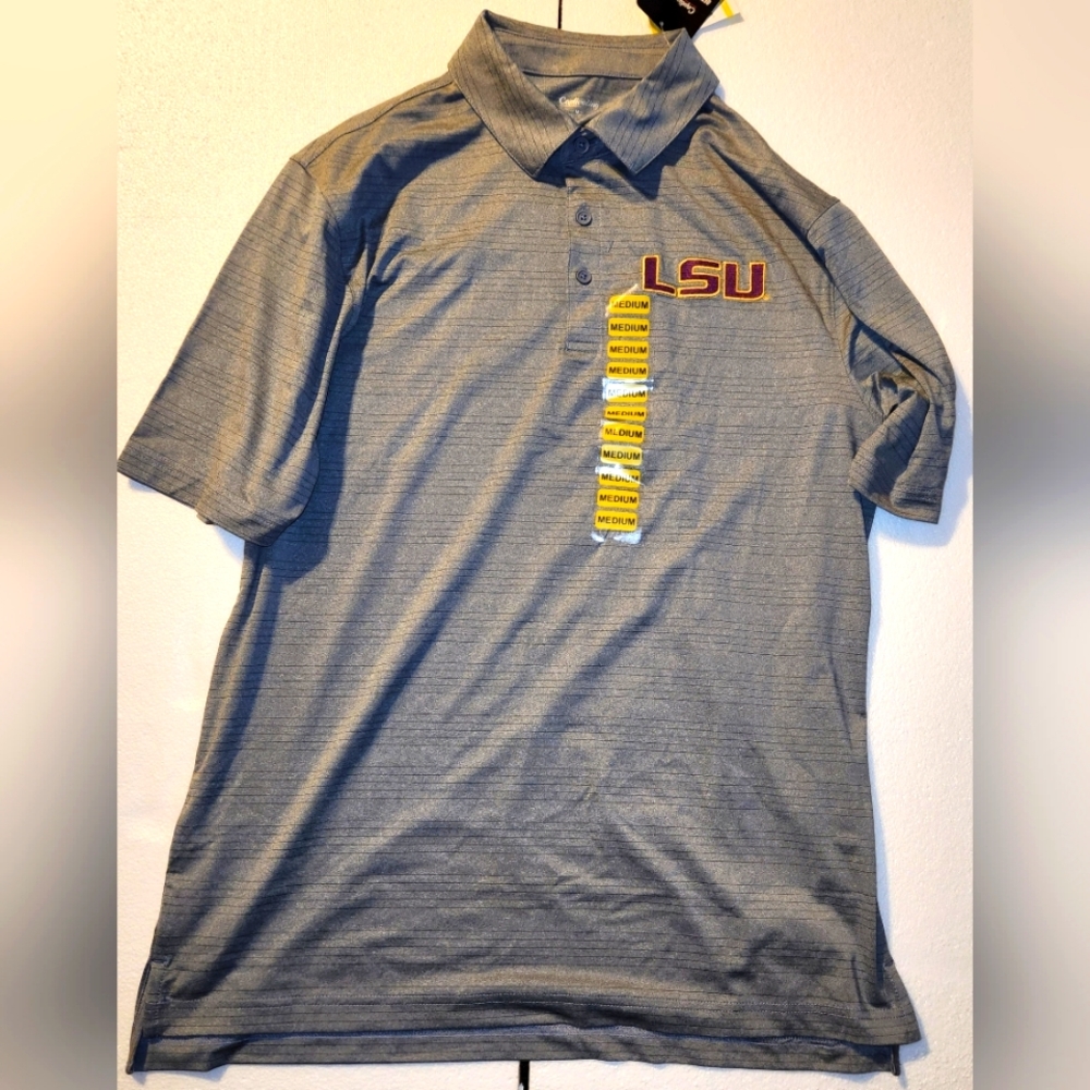 Men's Medium LSU Louisiana State University Tigers polo shirt